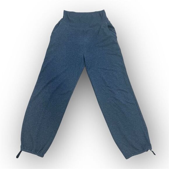 Aerie High Waist Thick Band Jogger Sweatpants Charcoal Gray, Juniors Medium - Picture 1 of 8